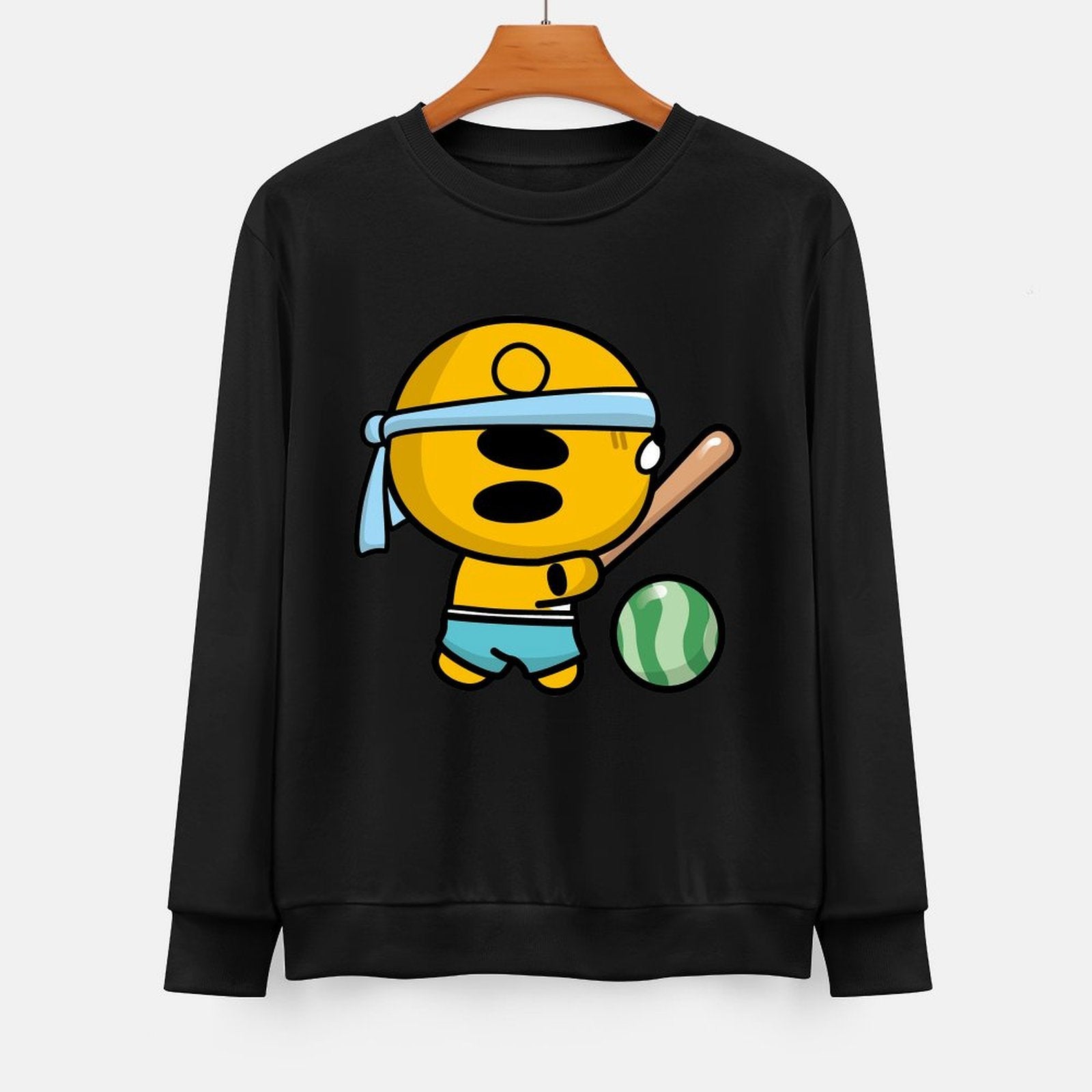 Front Patterned Long Sleeve TopOversized CoreLine